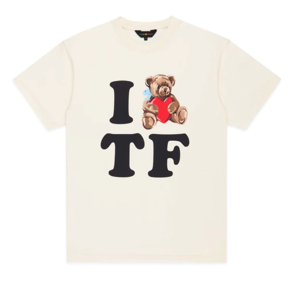 NWT Teddy Fresh Cream T-Shirt “I HEART TF TEE” Size S